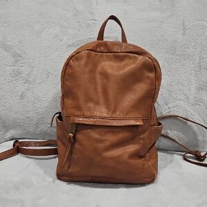 Lucky Brand Brown Leather Backpack